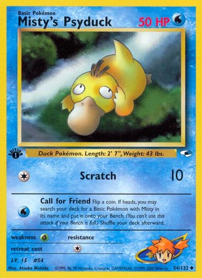 first edition psyduck pokemon card 2002 Nintendo Pokemon Neo Destiny Psyduck 1St Edition