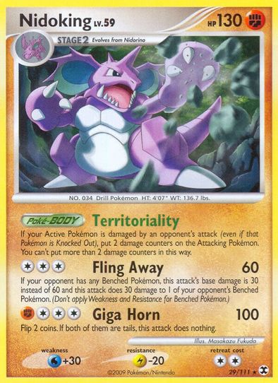 pokemon cards nidoking pokemon XY