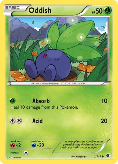 oddish pokemon card - (73) Razor Leaf 20 Pokmon TCG Teases Oddish Promo