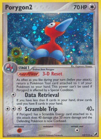 rare porygon card Porygon (12/115) [Unseen Forces] – Pokemon Plug