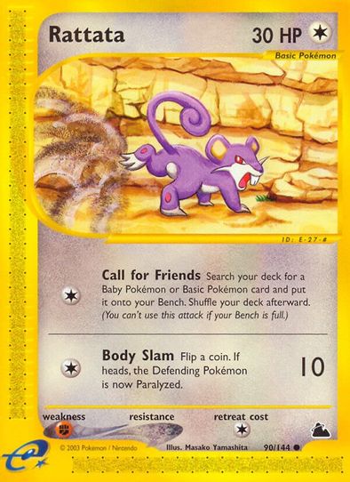 rattata pokemon card value Rattata (90/144) [Skyridge] – Pokemon Plug