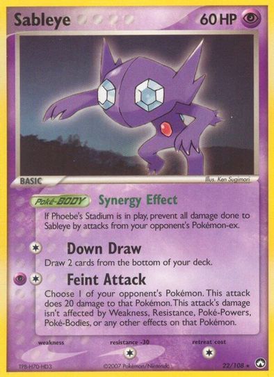 pokemon card sableye Sableye (22/108) - Power Keepers