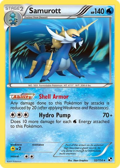 samurott pokemon card value 35/185 - Vivid Voltage Weakness Grass 2 Resistance None None Retreat Cost Most Expensive Samurott Pokmon Cards