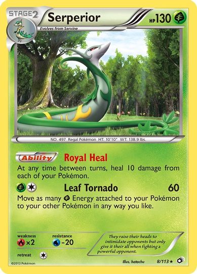 Serperior (8/113) - Legendary Treasures Holofoil - Near Mint Reverse Holofoil Serperior (8/113) - Legendary Treasures Holofoil - Near Mint Reverse Holofoil