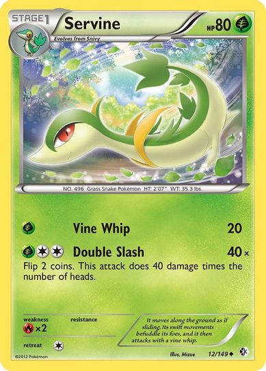 Servine (12/149) [Black & White: Boundaries Crossed] – Pokemon Plug