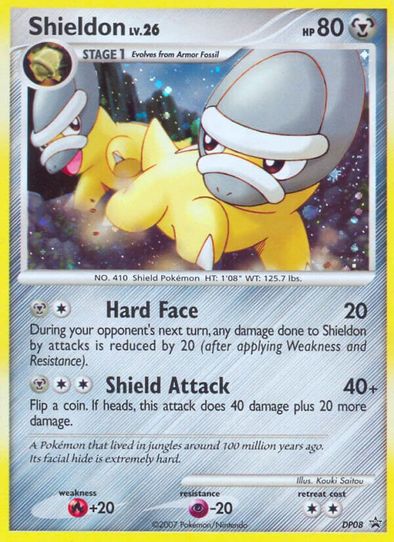 shieldon pokemon card Armor Fossil 98/114 Reverse Holo Naer Mint Evolves from Unidentified Fossil Type Shieldon 63/123 LP - Mysterious