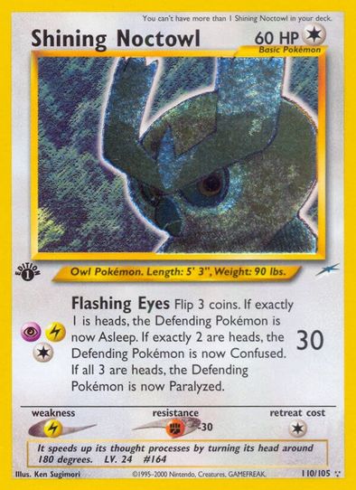 noctowl pokemon card Sammy's Shop cementing its place as a must Noctowl HGSS Black Star Promos
