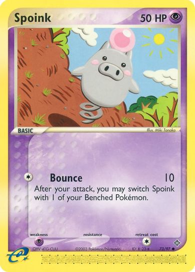 spoink pokemon card Triumphant Features Spoink spoink pokemon card price -