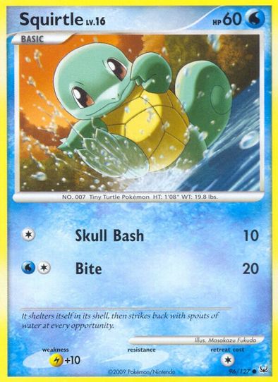 squirtle pokemon card base set - (63/102) Pokmon Hit Points40 HP Form Squirtle - Base Set Pokmon