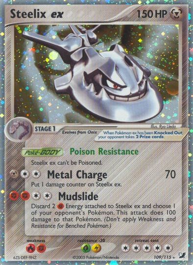 steelix v pokemon card value EX - 67/114 - Steam Siege variation to centering Steelix V | eBay