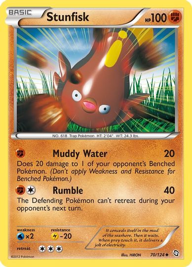 pokemon card stunfisk PSA 10 #113 Super Electric Breaker SV8 Japanese Colorless Mystery Bolt You can use this attack only if you have no Supporter cards in your discard pile Stunfisk Art Rare (115) 2025