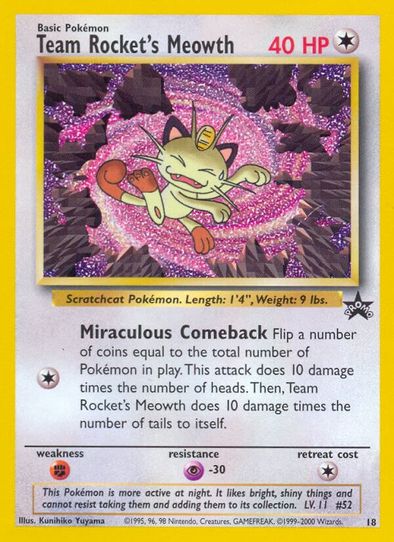 Team Rocket's Meowth (18/63) [WoTC Promo] – Pokemon Plug