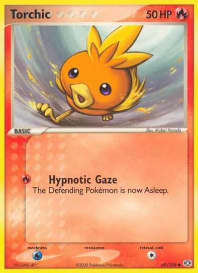 torchic pokemon card price 11/25 McDonald's 25th Anniversary Holo Pokemon Ne Fire Fire Flare Bonus Discard a Fire Energy card from your hand Torchic - Legendary Treasures: Radiant