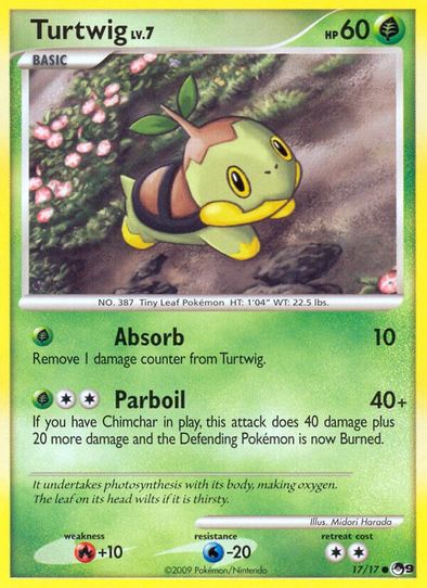 pokemon card turtwig Pokemon - Turtwig - 7/156 - Common