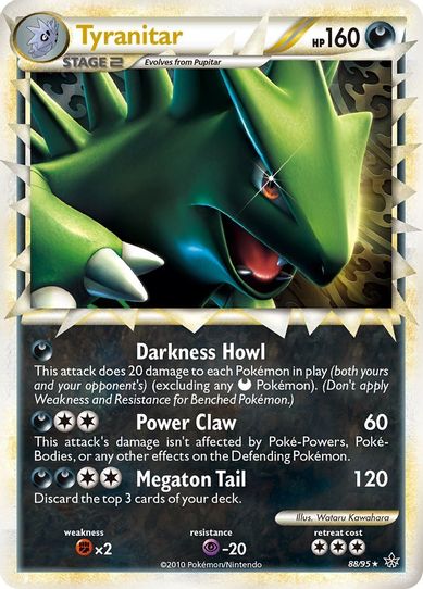 pokemon cards tyranitar - ex 211/197 - Obsidian Flames - Ultra Rare Darkness Dread Mountain (230) Discard the top 4 cards of your deck. The Most Expensive Tyranitar Pokemon