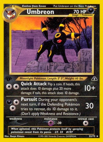 umbreon pokemon card list What's your favorite Umbreon card?