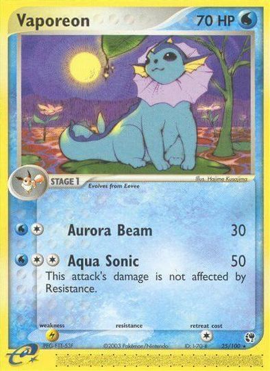 Vaporeon (25/100) [EX: Sandstorm] – Pokemon Plug