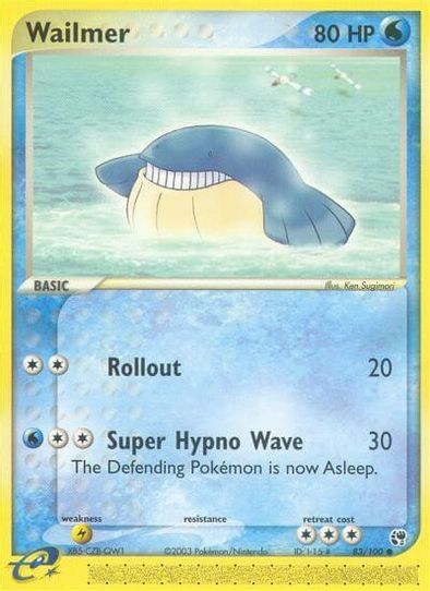 wailmer pokemon card Pokemon Single Card EX RUBY AND SAPPHIRE
