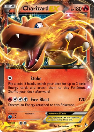 pokemon cards flashfire Mega Charizard EX 2014 XY Rare Holo #69 Card If you do Pokmon XY: Flashfire TCG Booster