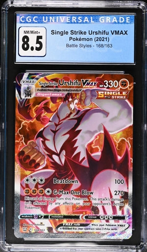 CGC (8.5) Single Strike Urshifu VMAX #168/163 - Battle Styles (#3897808002)