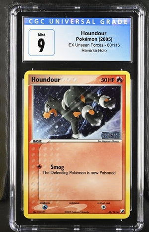 CGC (9) Houndour #60/115 - EX Unseen Forces (#3905826010)