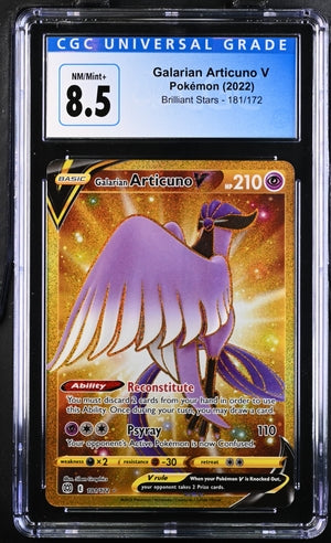 CGC (8.5) Galarian Articuno V #181/172 - Brilliant Stars (#4040776048) Pokemon Plug CGC (8.5) Galarian Articuno V #181/172 - Brilliant Stars (#4040776048) Pokemon Plug