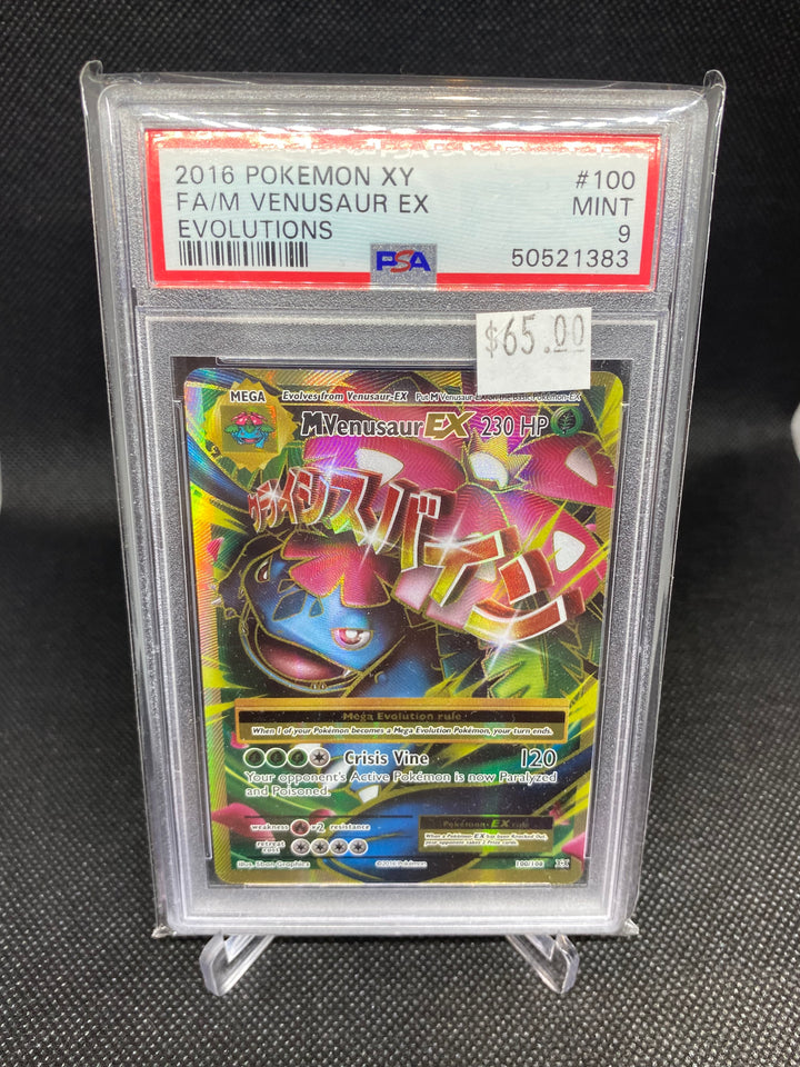 PSA 9 MINT M Venusaur EX 100/108 - XY Evolutions 2016