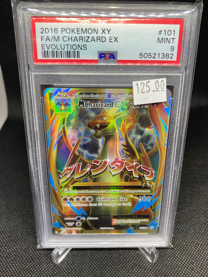 PSA 9 MINT M Charizard EX 101/108 - XY Evolutions 2016