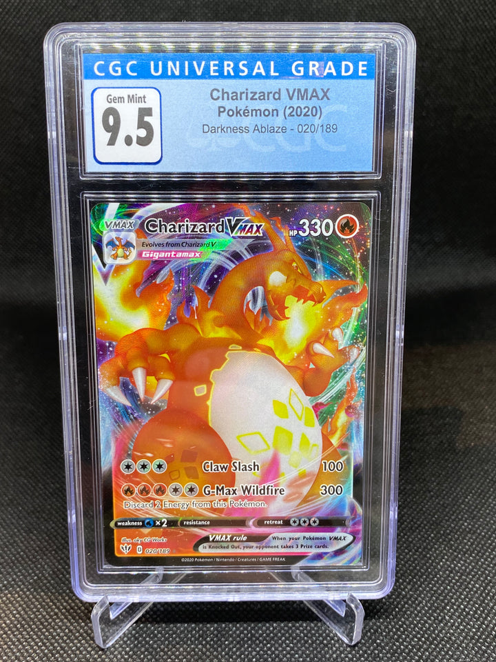 CGC 9.5 GEM MINT Charizard VMAX 20/189 - Darkness Ablaze 2020