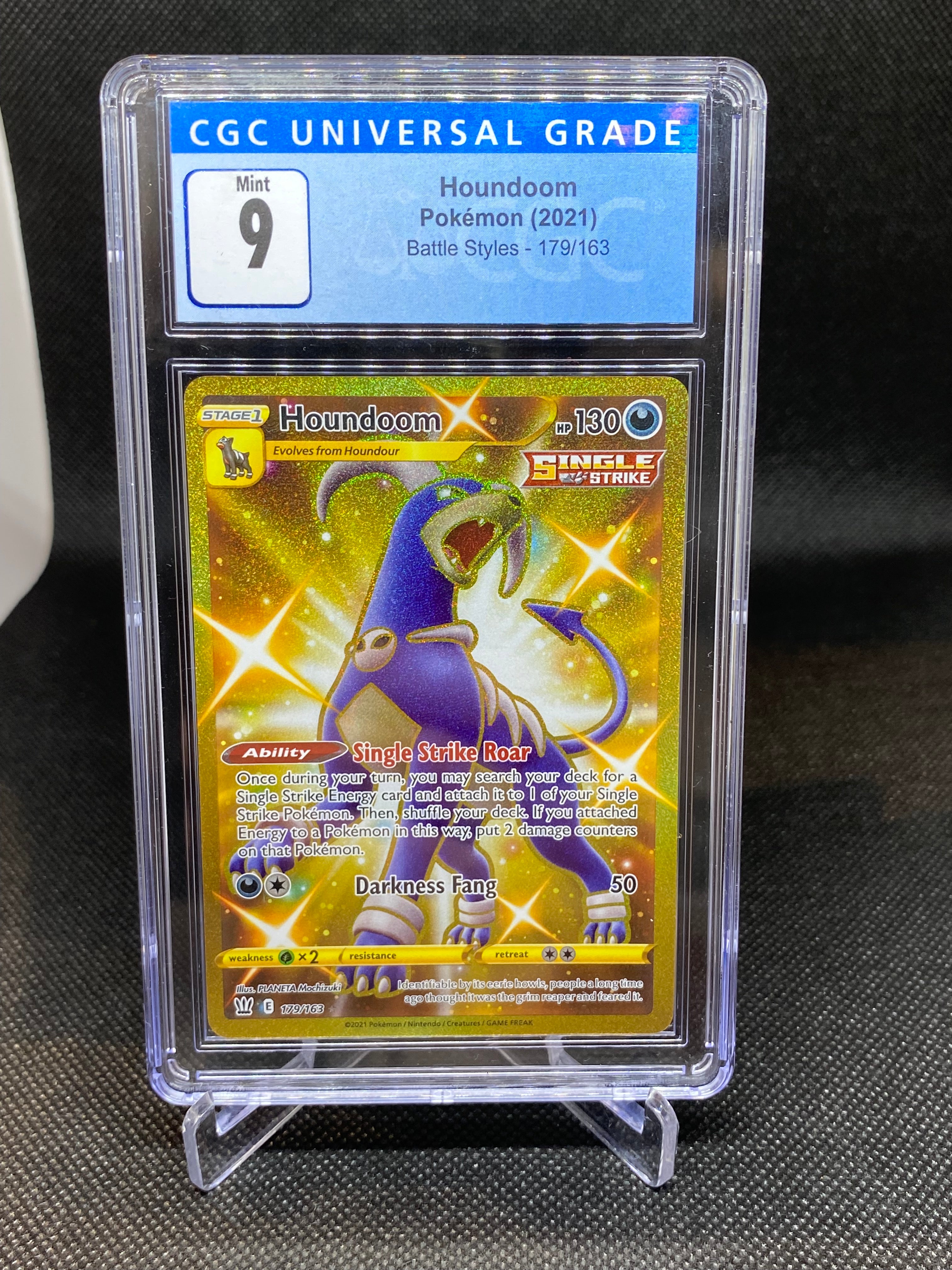 CGC 9 MINT Houndoom 179/163 - Battle Styles 2021 Pokemon Plug CGC 9 MINT Houndoom 179/163 - Battle Styles 2021 Pokemon Plug