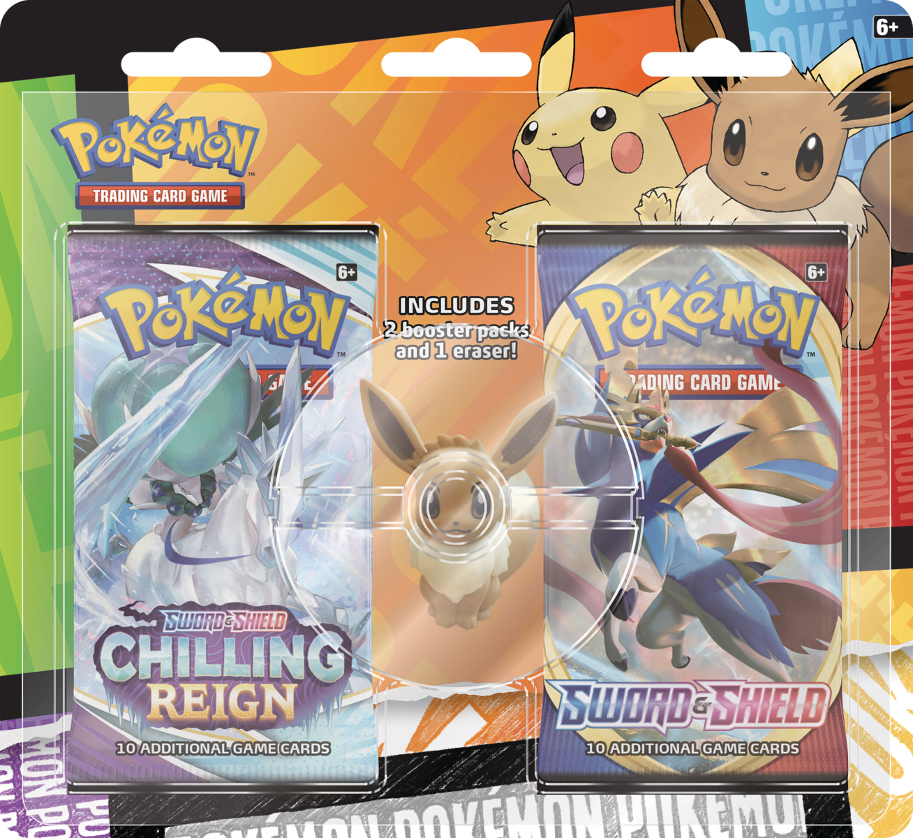 Pokmon TCG Back to School: Eraser Blister Pack Pokemon Plug Pokmon TCG Back to School: Eraser Blister Pack Pokemon Plug