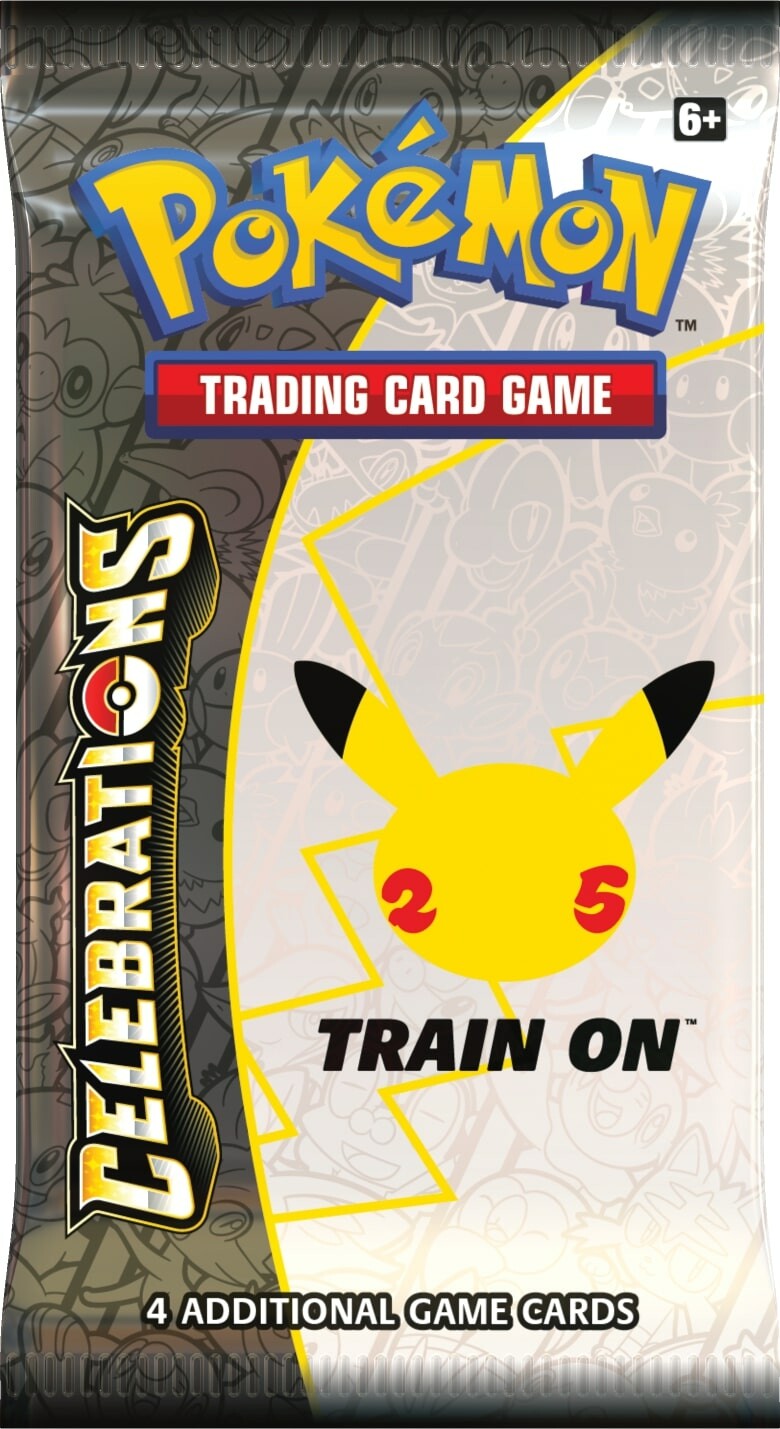 Celebrations Booster Pack (4 Cards) Pokemon Plug Celebrations Booster Pack (4 Cards) Pokemon Plug