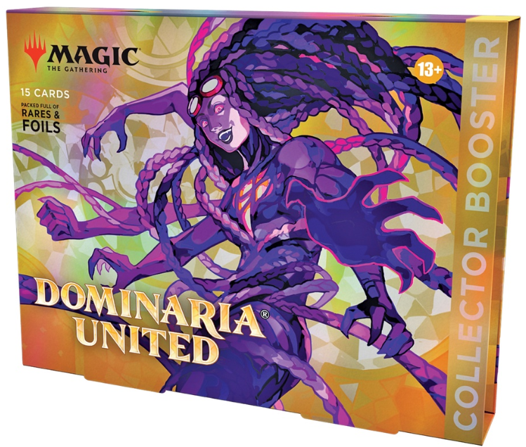 Magic the Gathering: Dominaria United - Collector Booster Omega Boxes Pokemon Plug Magic the Gathering: Dominaria United - Collector Booster Omega Boxes Pokemon Plug
