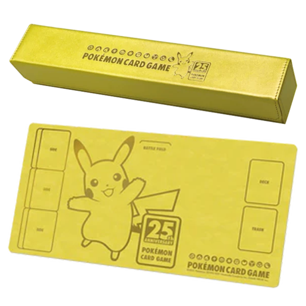 Japanese Pokmon 25th Anniversary Golden Box Playmat Pokemon Plug Japanese Pokmon 25th Anniversary Golden Box Playmat Pokemon Plug