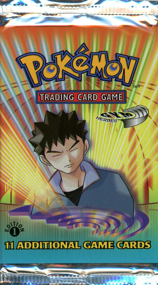 WOTC) Pokmon Gym Heroes Booster Pack - 1st Edition (2000) (Weighed - Pokemon Plug WOTC) Pokmon Gym Heroes Booster Pack - 1st Edition (2000) (Weighed - Pokemon Plug