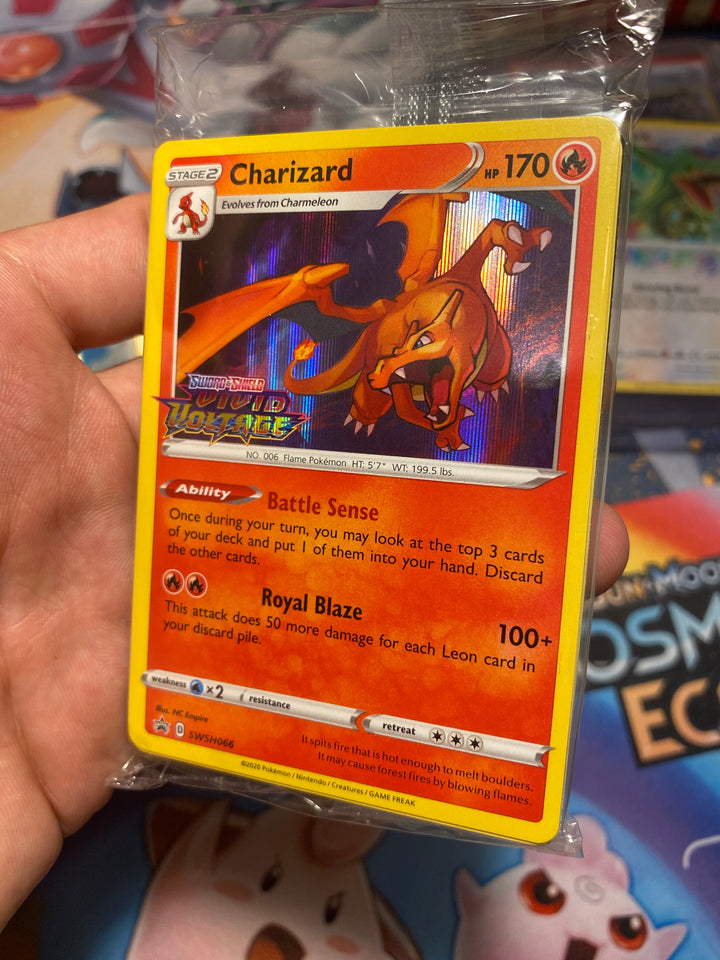 Vivid Voltage Stamped Holo Charizard Promo SWSH066