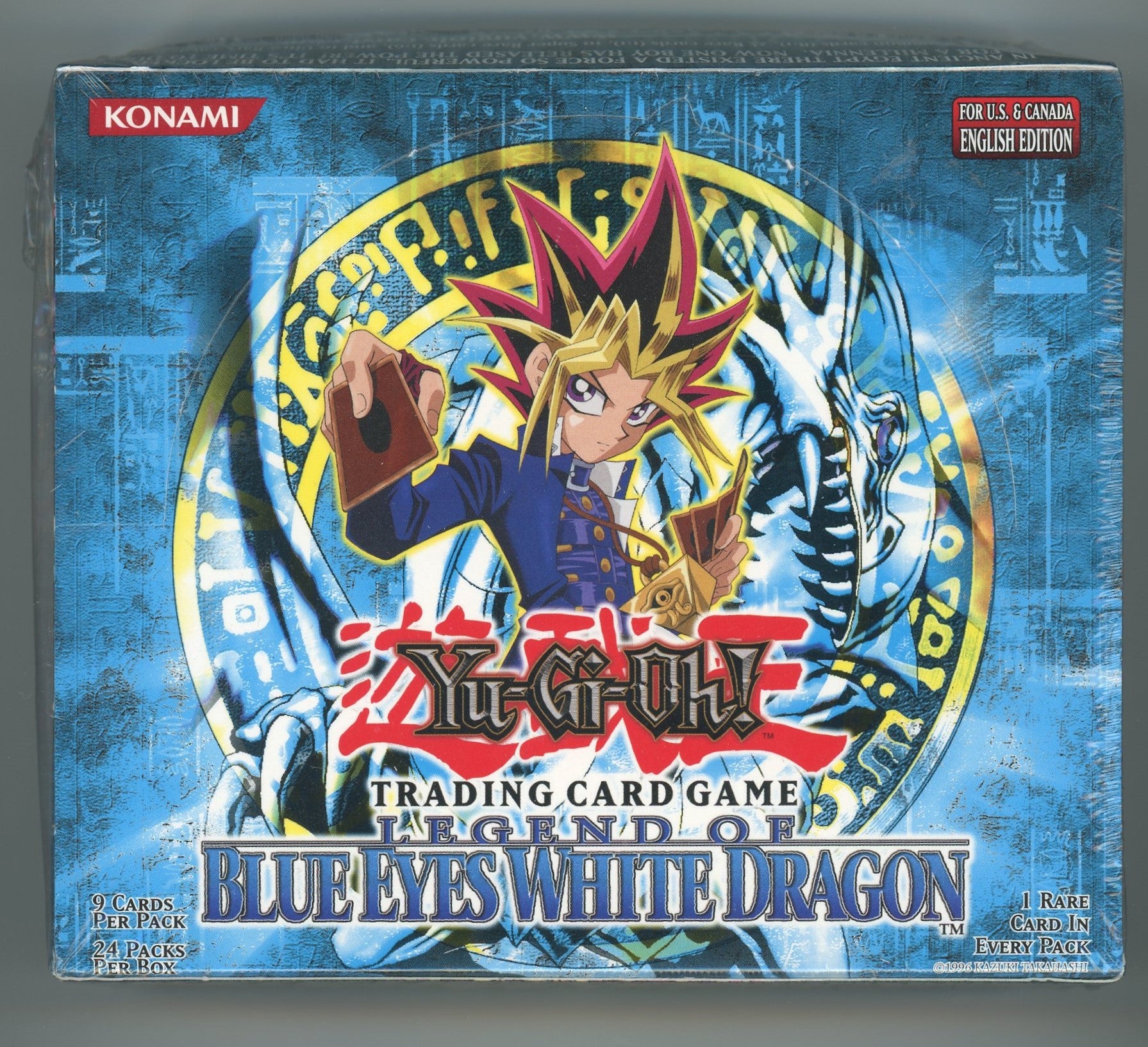 Factory Sealed YuGiOh! Legend of Blue Eyes (Unlimited) (2002) Booster Pokemon Plug Factory Sealed YuGiOh! Legend of Blue Eyes (Unlimited) (2002) Booster Pokemon Plug