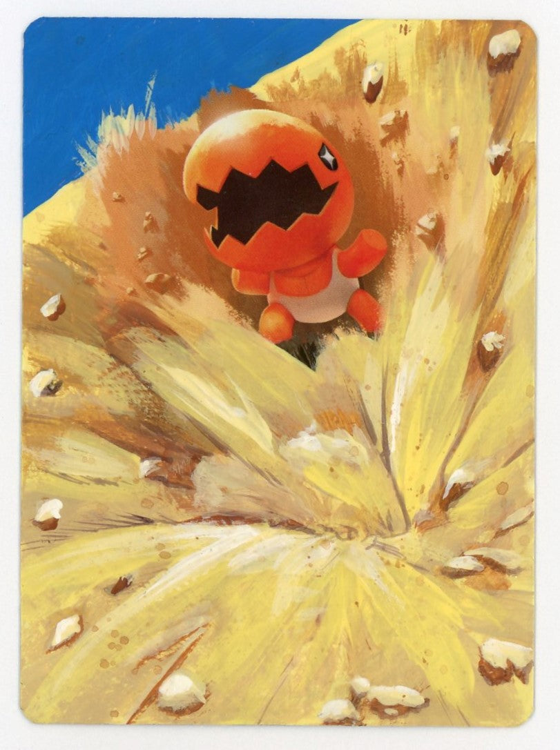 Hand-Painted Art Card - Trapinch, 1 of 1 - Acryllic Paint - Amanda Wen Pokemon Plug Hand-Painted Art Card - Trapinch, 1 of 1 - Acryllic Paint - Amanda Wen Pokemon Plug