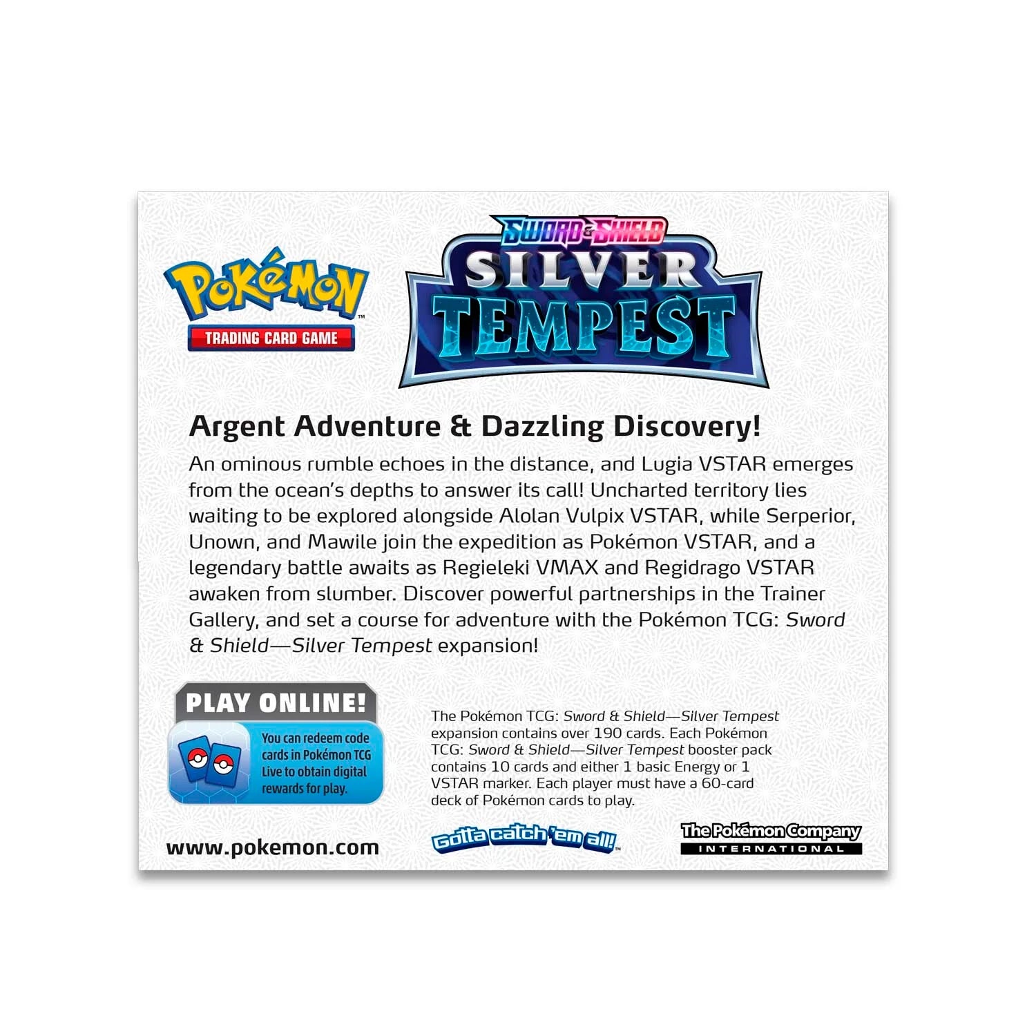 Silver Tempest Booster Boxes & Cases