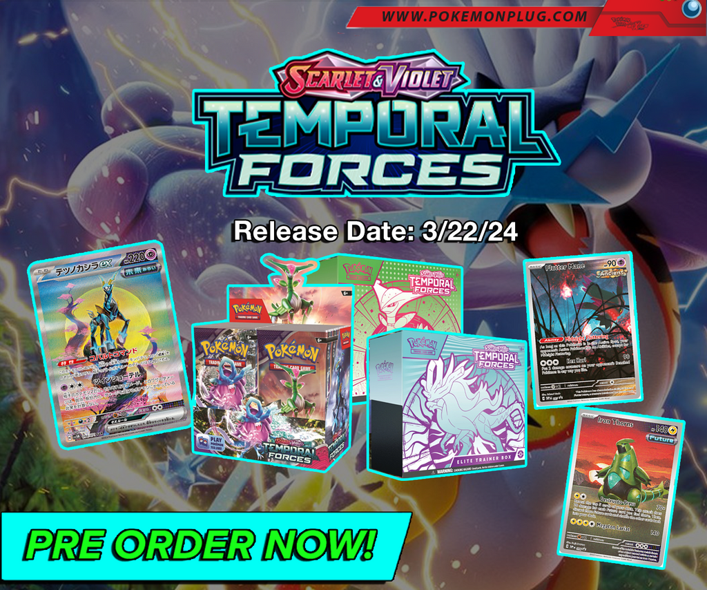 Explore the Pokémon TCG Scarlet & Violet - Temporal Forces Expansion!