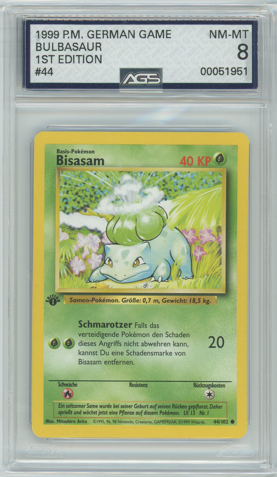 Bulbasaur Basic Bulbasaur Pokemon Card