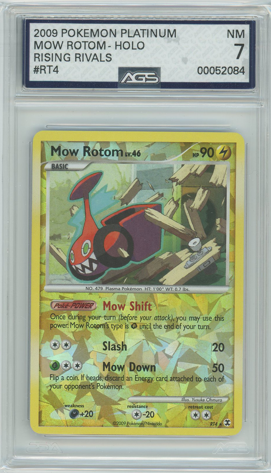AGS (NM 7) Mow Rotom #RT4 - Platinum - Rising Rivals (#00052084)