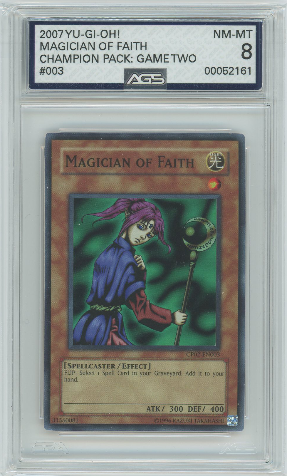 AGS (NM-MT 8) Magician of Faith CP02-EN003 - Champion Pack Game Two (#00052161)