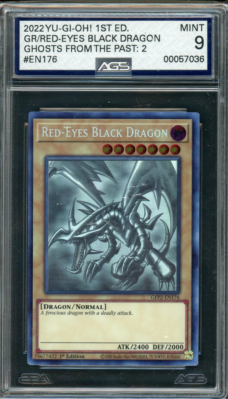 AGS (MINT 9) Red-Eyes Black Dragon #EN176 - Ghosts From The Past The 2nd Haunting (#00057036)