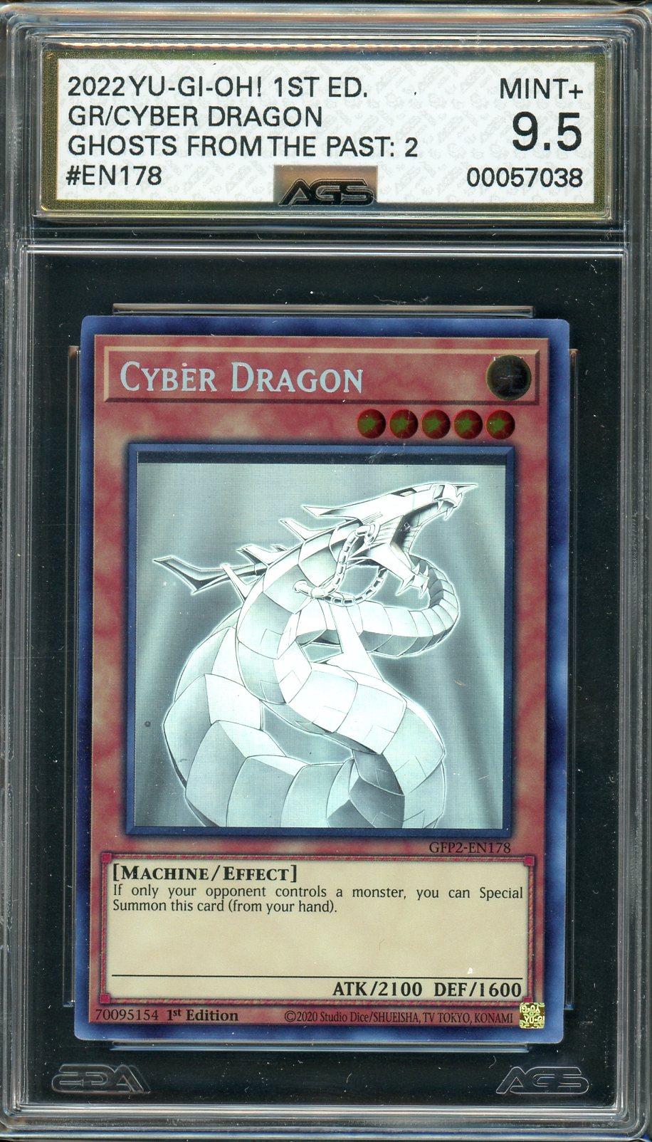 AGS (MINT+ 9.5) Cyber Dragon #EN178 - Ghosts From The Past The 2nd Haunting (#00057038)