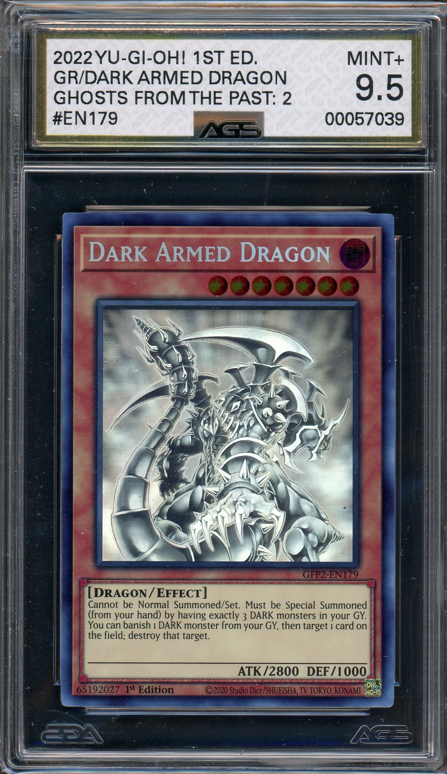 AGS (MINT+ 9.5) Dark Armed Dragon #EN179 - Ghosts From The Past The 2nd Haunting (#00057039)
