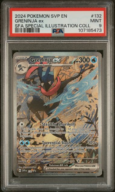 [PSA 9 - MINT] GRENINJA ex #132 - Sfa Special Illustration Coll - SV Black Star Promo (2024)