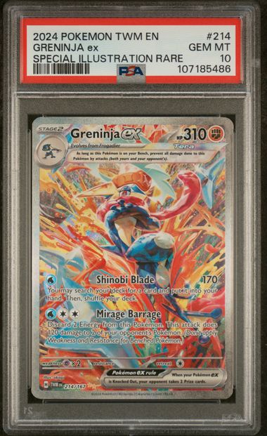 [PSA 10 - GEM MT] GRENINJA ex #214 - Special Illustration Rare - Twilight Masquerade (2024)