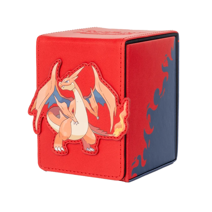 Ultra-PRO x Pokemon - Mega Charizard Y - Alcove Flip Deck Box (Holds 100+ Cards)