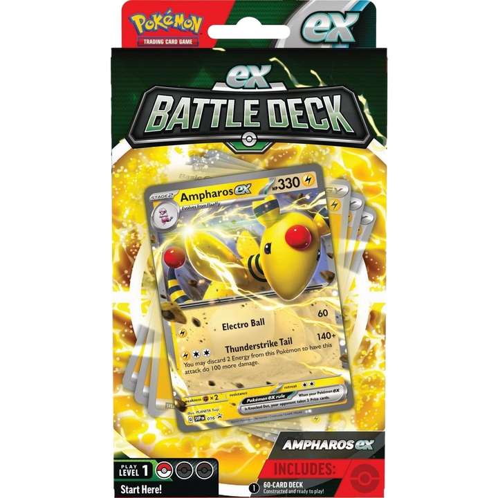 Pokémon TCG: Ampharos or Lucario ex Battle Deck